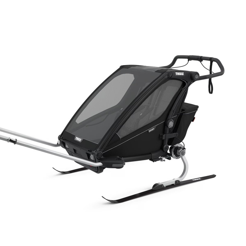  Thule Chariot Sport 2-Seat Multisport Bike Trailer - Midnight Black