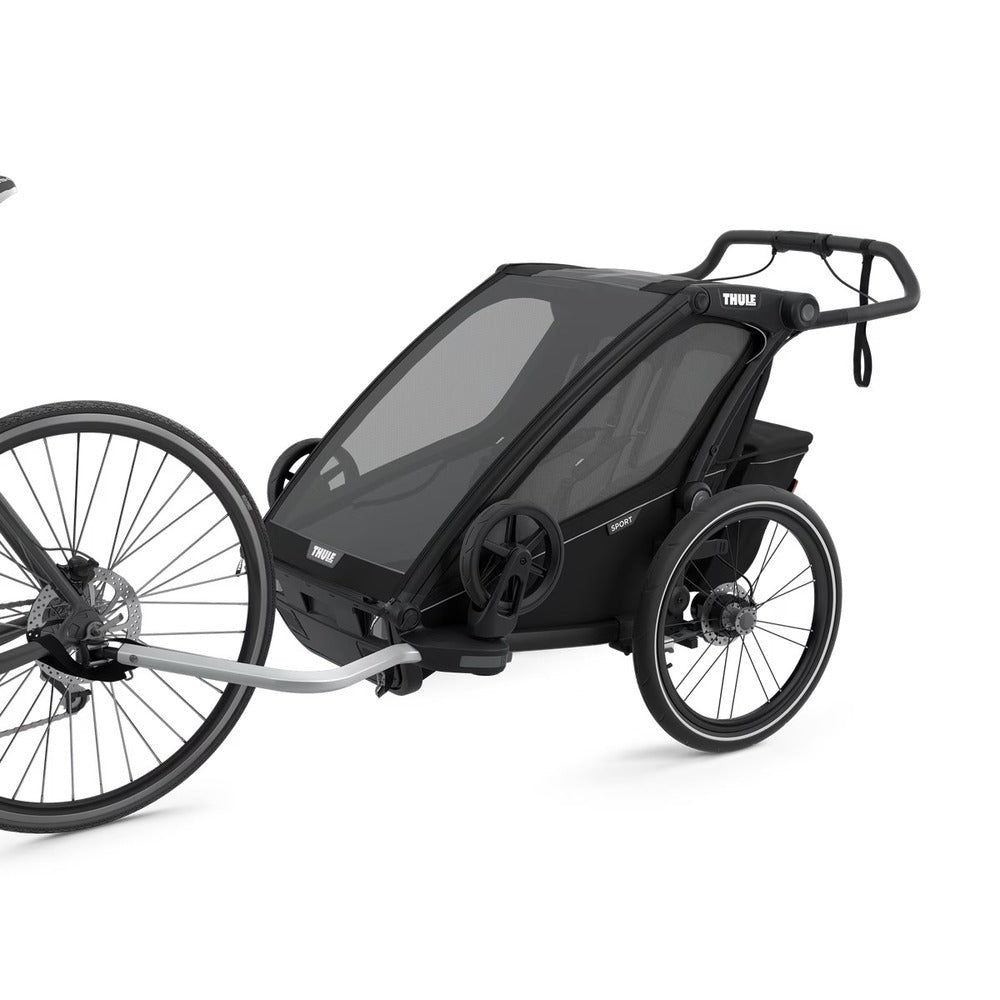  Thule Chariot Sport 2-Seat Multisport Bike Trailer - Midnight Black