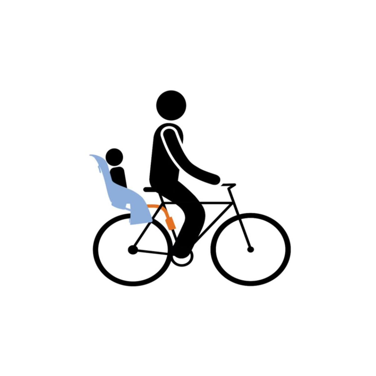  Thule RideAlong Lite Frame Mount Child Bike Seat - Light Gray