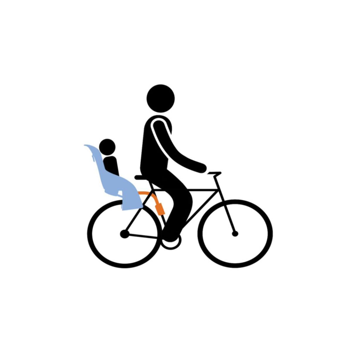  Thule RideAlong Tiltable Child Bike Seat - Light Gray