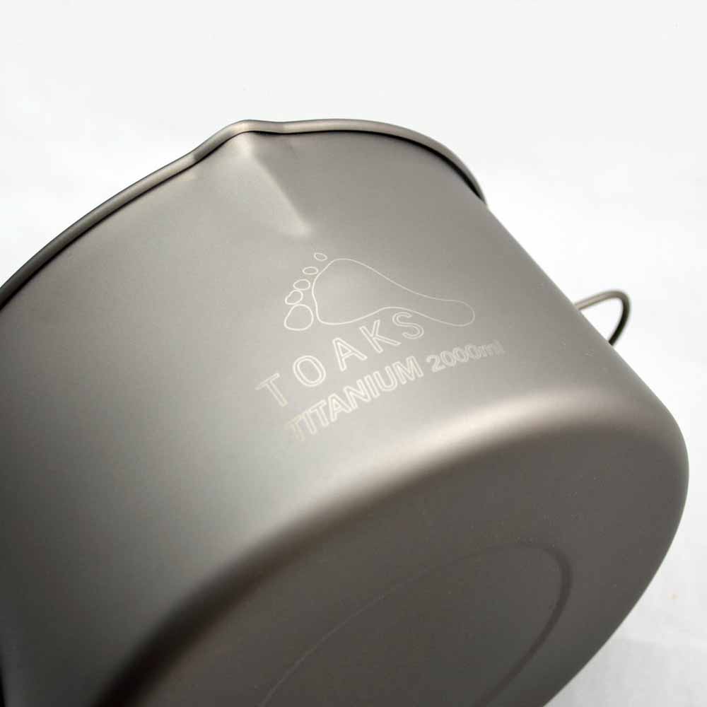  TOAKS Titanium 2000ml Pot With Bail Handle