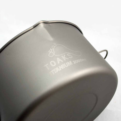  TOAKS Titanium 2000ml Pot With Bail Handle