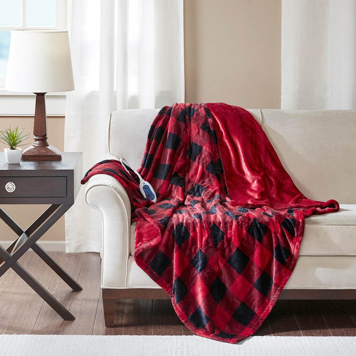  True North By Sleep Philosophy Jacob Heated Plush Throw - 60inW X 70inL
