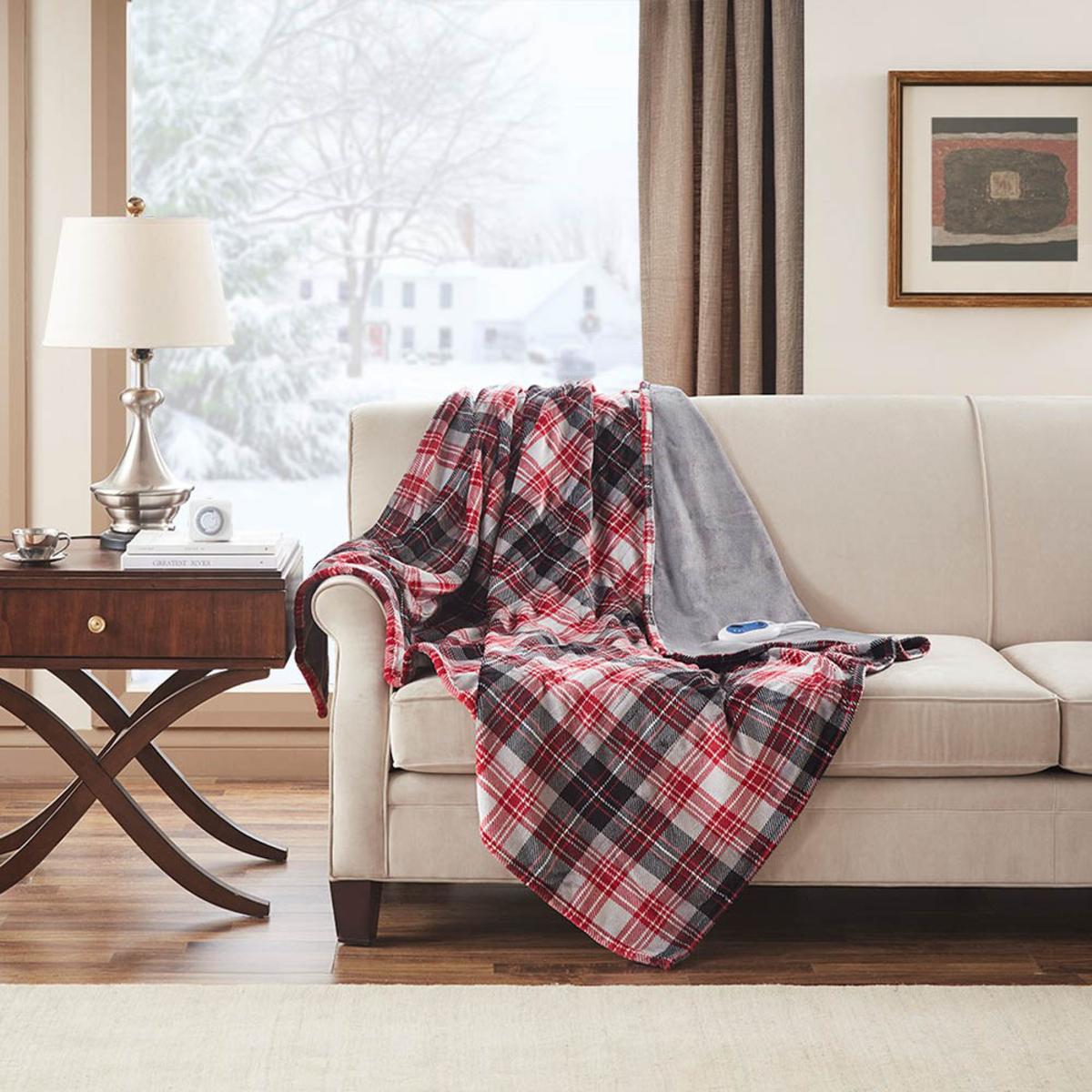  True North By Sleep Philosophy Jacob Heated Plush Throw - 60inW X 70inL