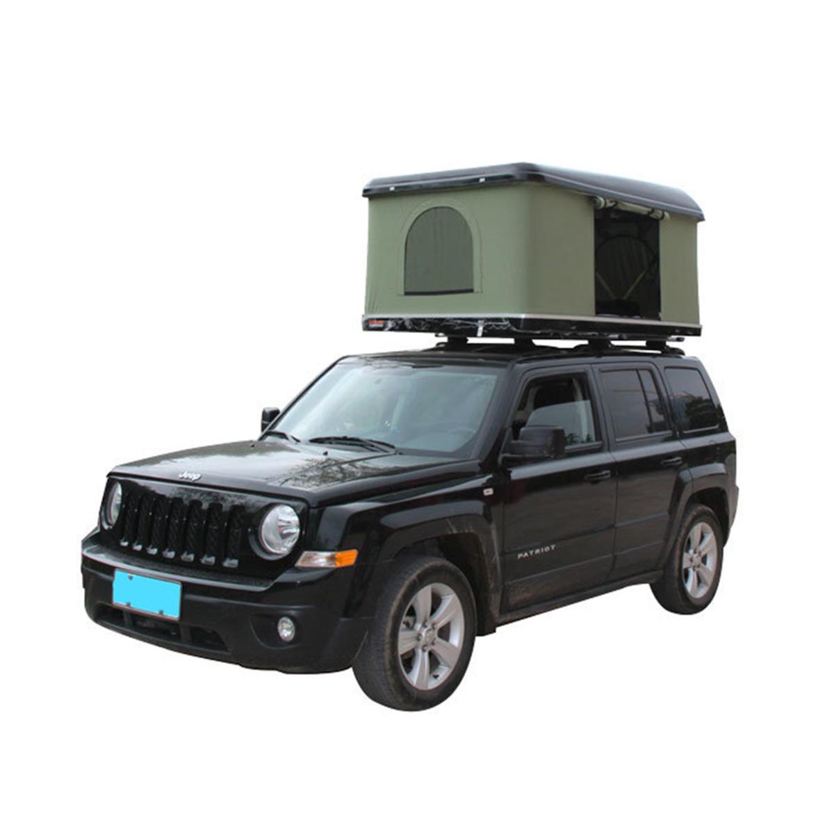  Trustmade Black Hard Shell Green Rooftop Tent 2mins Setup 100% Waterproof 50mm Mattress