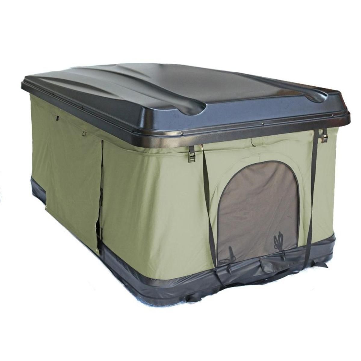  Trustmade Black Hard Shell Green Rooftop Tent 2mins Setup 100% Waterproof 50mm Mattress