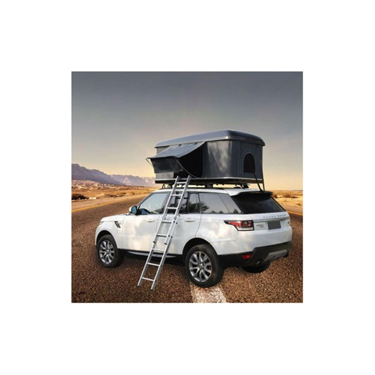  Trustmade Black Hard Shell Light Grey Rooftop Tent 2mins Setup 100% Waterproof 50mm Mattress