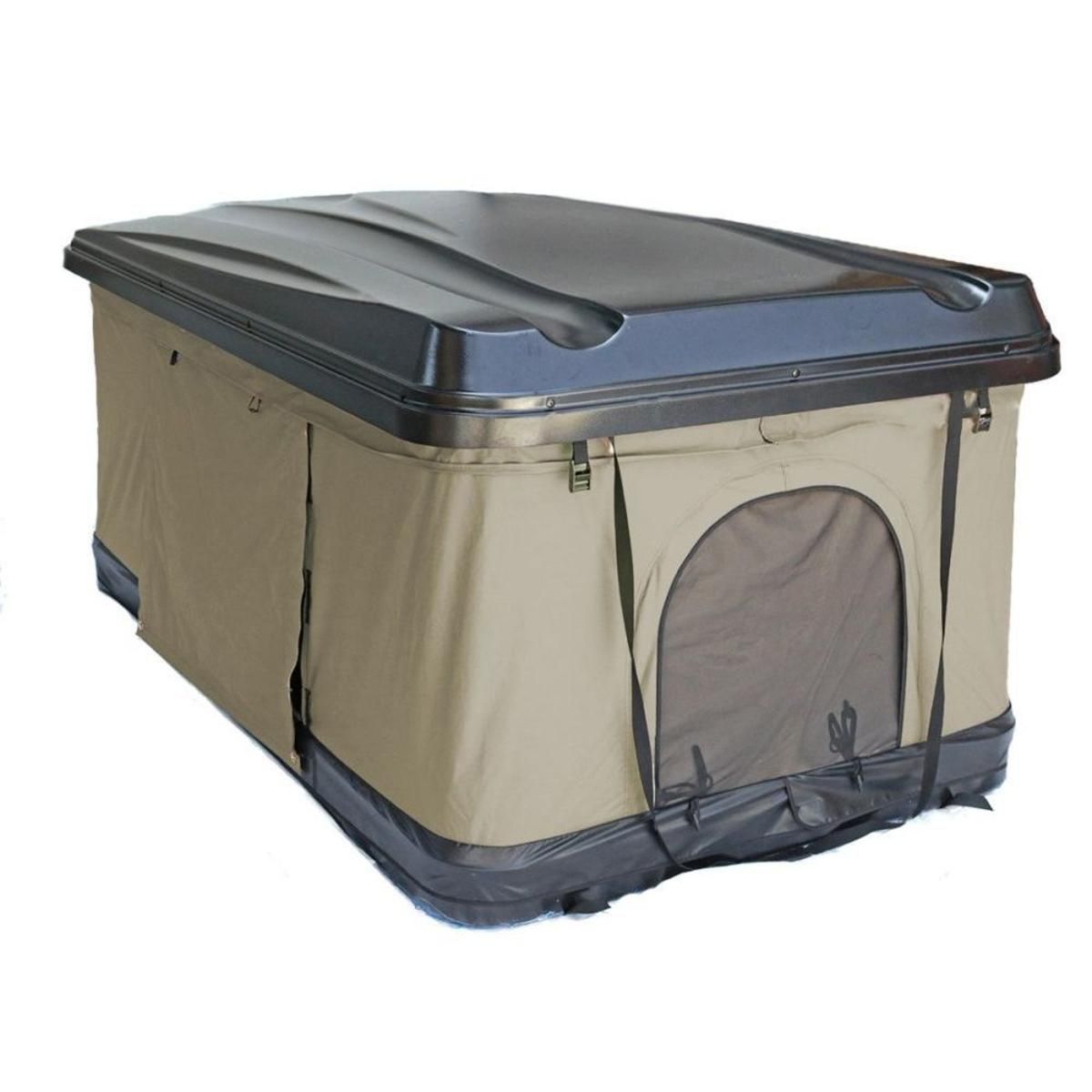  Trustmade Black Hard Shell Light Grey Rooftop Tent 2mins Setup 100% Waterproof 50mm Mattress