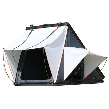  Trustmade Triangle Aluminium Black Hard Shell Grey Rooftop Tent With Roof Rack Scout Pro Series