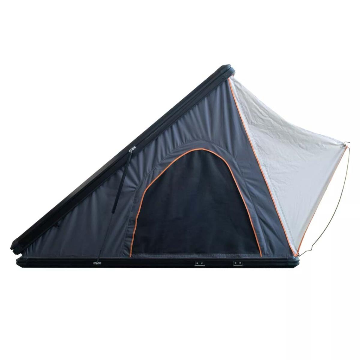  Trustmade Triangle Aluminium Black Hard Shell Grey Rooftop Tent With Roof Rack Scout Series