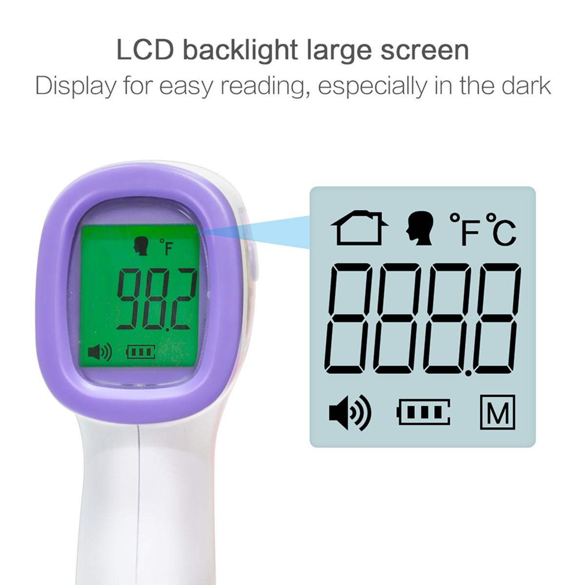  UTK No Contact Forehead Digital Infrared Thermometer With LCD Display
