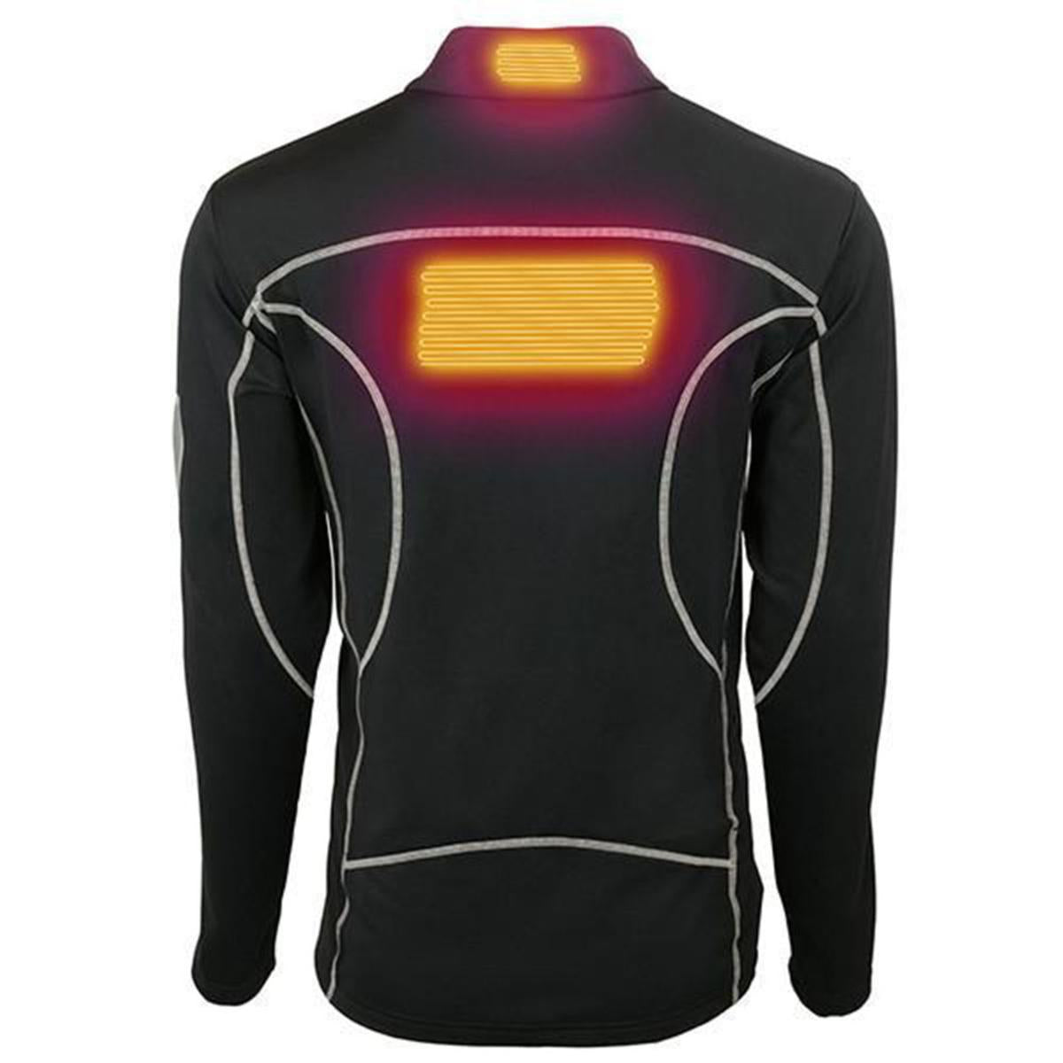  Volt Heat Mens THZ 5V Heated Thermal Half-Zip Pullover
