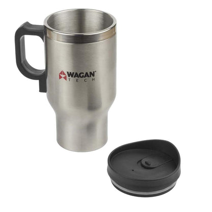  Wagan 12V Deluxe Double Wall Stainless Steel Heated Mug