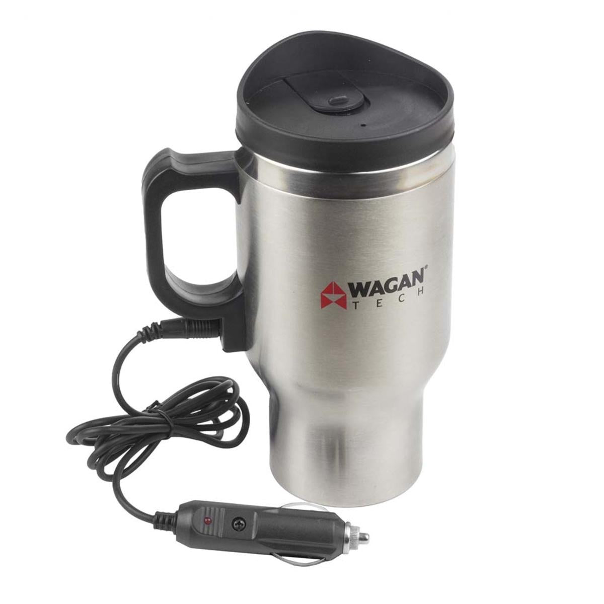  Wagan 12V Deluxe Double Wall Stainless Steel Heated Mug