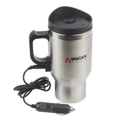  Wagan 12V Deluxe Double Wall Stainless Steel Heated Mug
