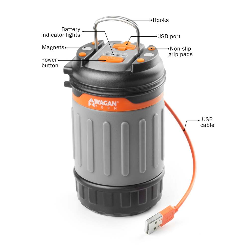  Wagan Brite-Nite Pop-Up USB Lantern