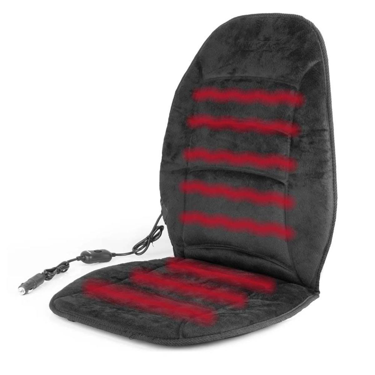  Wagan Deluxe Soft Velour Heated Seat Cushion