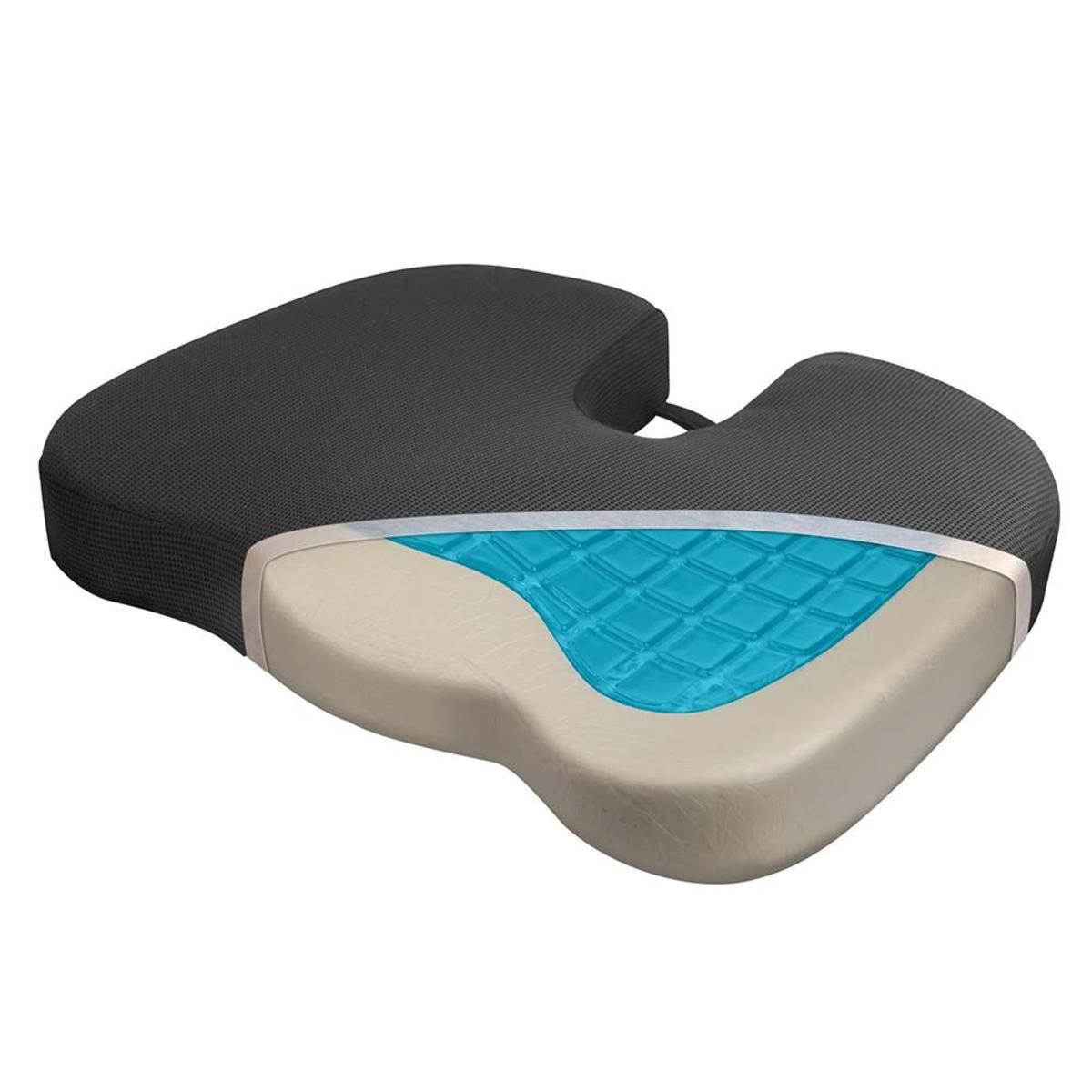 Wagan RelaxFusion Memory Foam And Gel Coccyx Cushion