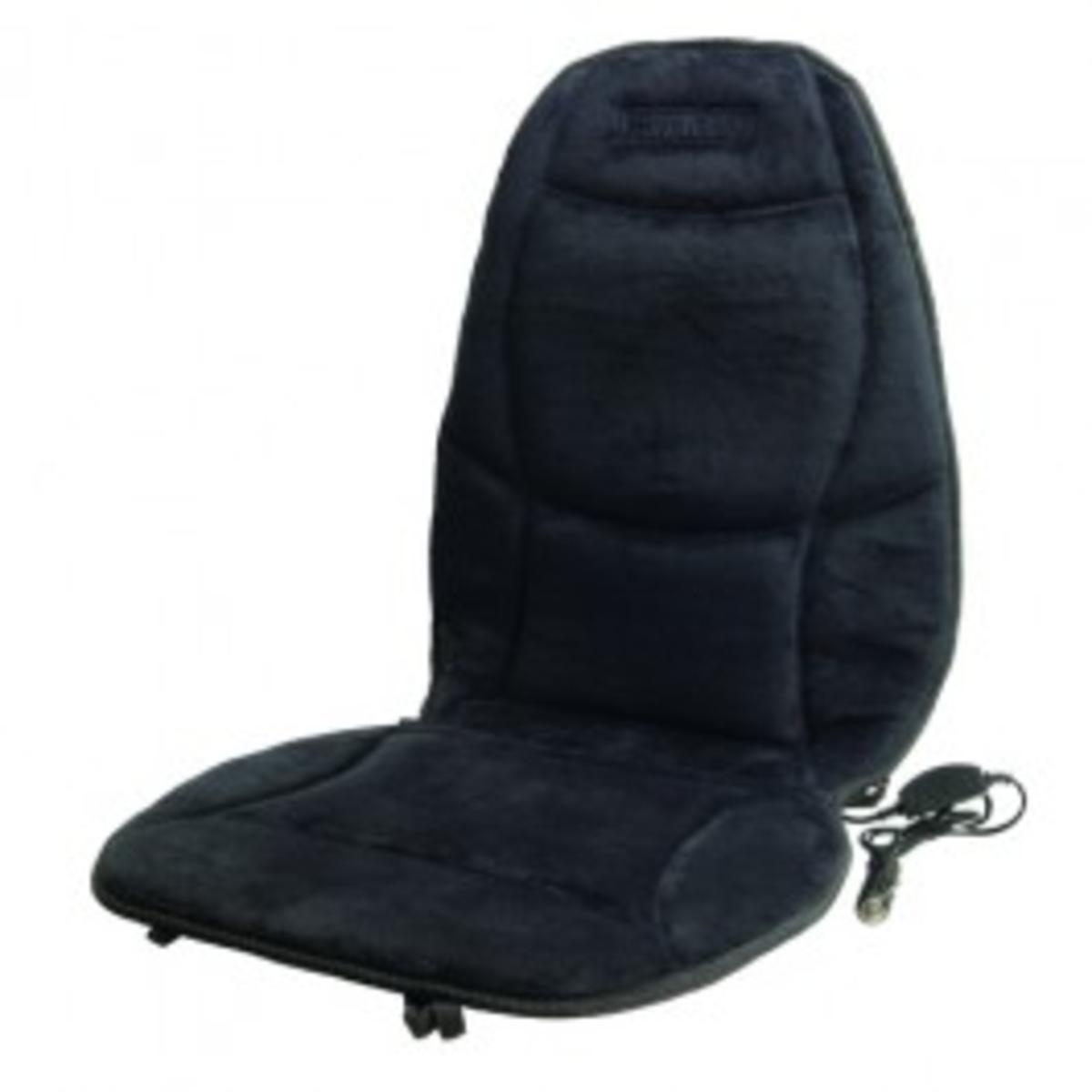  Wagan Velour Heated Seat Cushion - Black