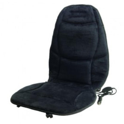  Wagan Velour Heated Seat Cushion - Black