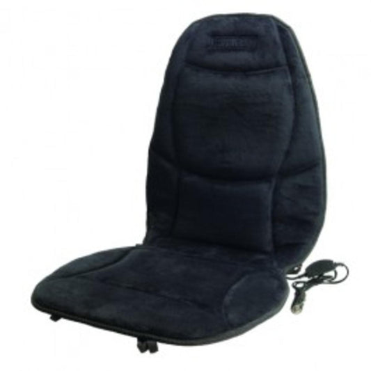  Wagan Velour Heated Seat Cushion - Black