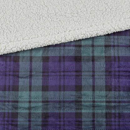  Woolrich Brewster Oversized Mink To Berber Heated Throw - 60inW X 70inL