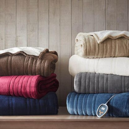  Woolrich Heated Plush To Berber Blanket - Queen