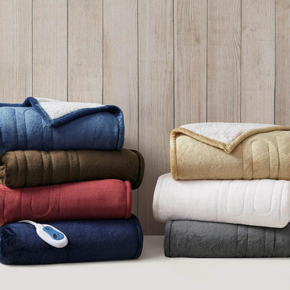  Woolrich Heated Plush To Berber Throw - 60inW X 70inL