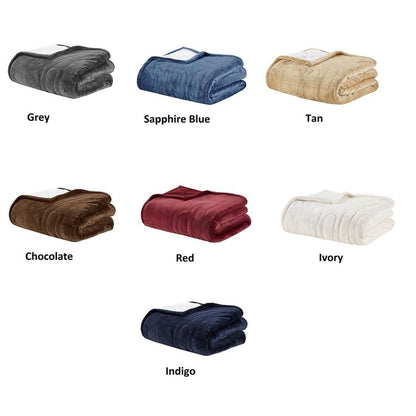  Woolrich Heated Plush To Berber Throw - 60inW X 70inL