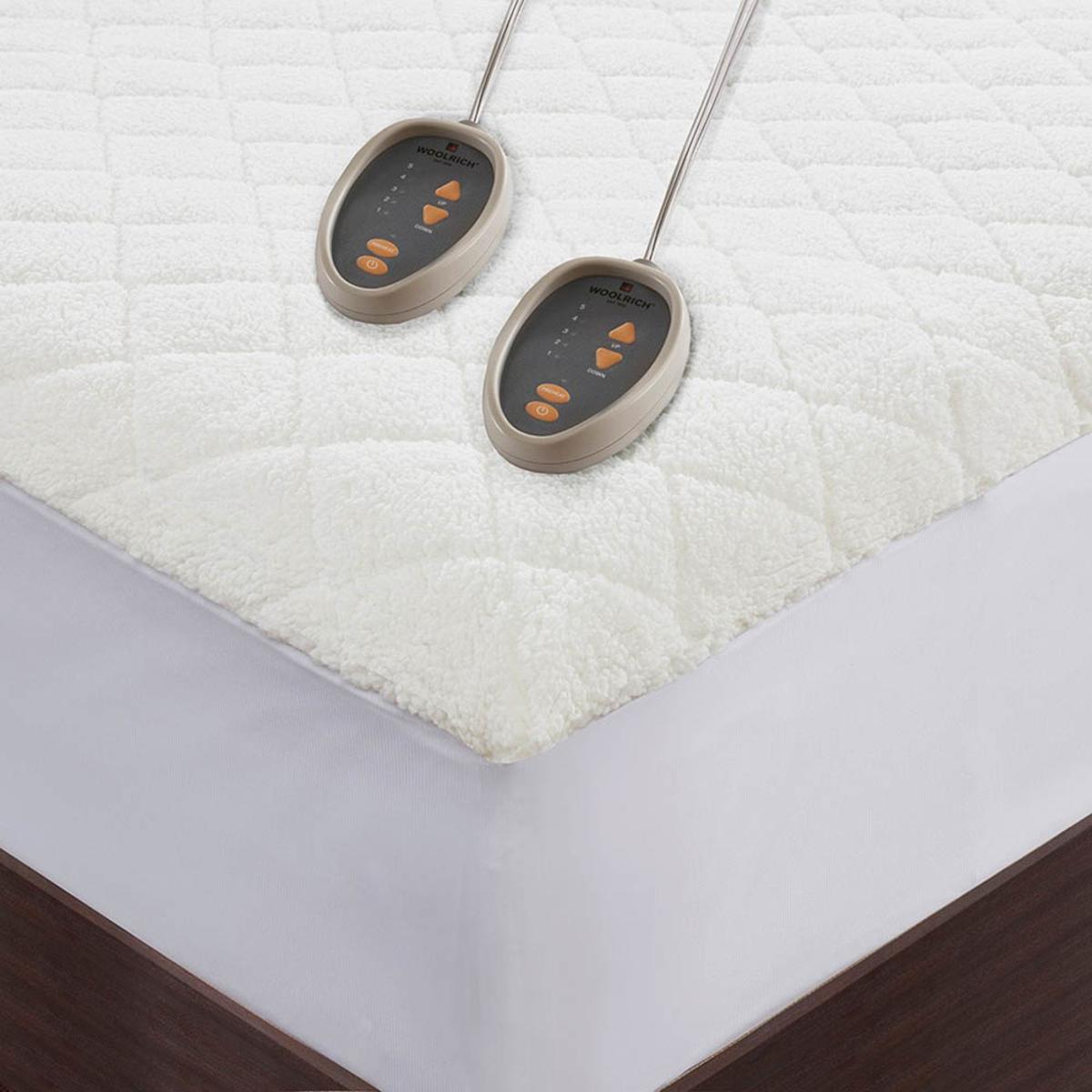  Woolrich Heated Sherpa Mattress Pad - King / Cal King