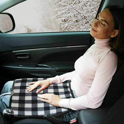  Zone Tech 12V Car Mini Heated Travel Blanket Pad