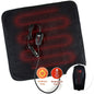  Zone Tech 12V Car Mini Heated Travel Blanket Pad - Classic Black
