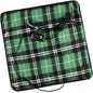  Zone Tech 12V Car Mini Heated Travel Blanket Pad - Green Plaid