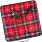  Zone Tech 12V Car Mini Heated Travel Blanklet Pad - Red Plaid