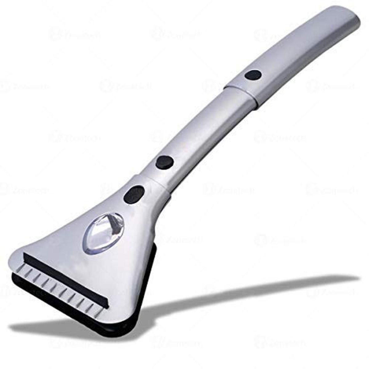  Zone Tech 12V Electric Heated Snow And Ice Scraper With Long Cord