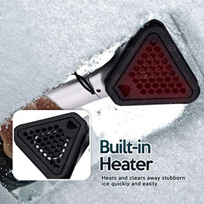  Zone Tech 12V Electric Heated Snow And Ice Scraper With Long Cord