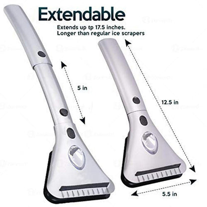  Zone Tech 12V Electric Heated Snow And Ice Scraper With Long Cord