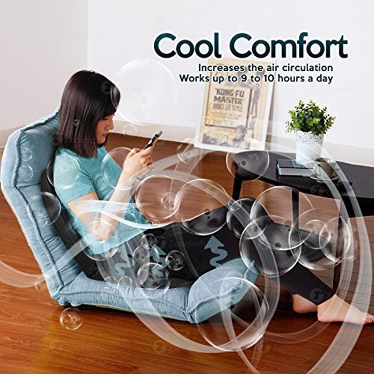  Zone Tech 12V High/ Low Temperature Control Cooling Full Seat Cover - Black